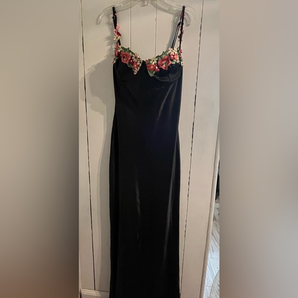 Princess Polly Silky Floral Maxi Dress size 12 - Picture 4 of 5